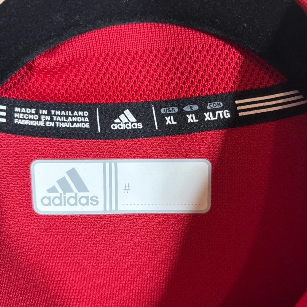NOS Adidas Kansas Jayhawks KU Coaches Polo Shirt Mens XL Crimson Climalite‎